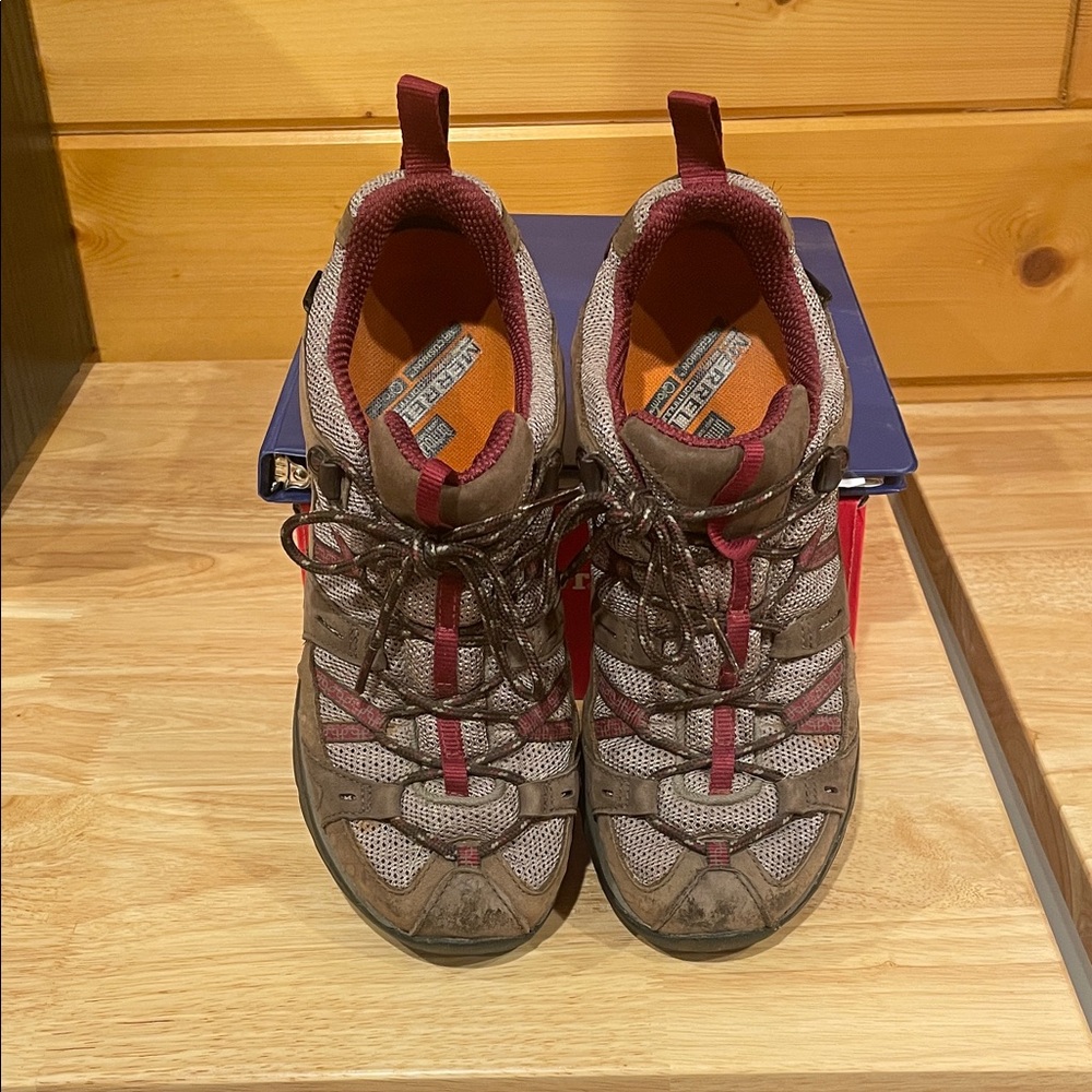 Merrell Outdoor Shoes in Brown and Red
